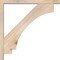 Ekena Millwork Imperial Block Smooth Bracket w/ Offset Brace, Douglas Fir, 3 1/2"W x 26"D x 26"H BKT0402X26X26IMP05SDF - alternate 3